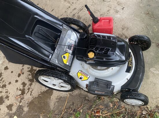 ryobi lawnmower with 